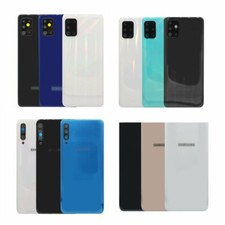 For Samsung A31 A50 A51 A70 A71 Hosuing Back Glass Battery Door Case Camera Lens
