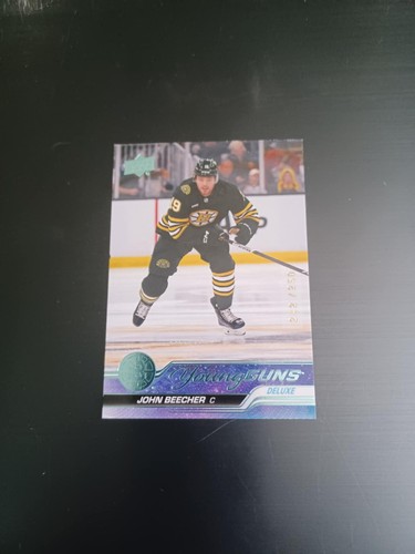 2023-24 Upper Deck Series 2 John Beecher Young Guns Deluxe /250 YG Rookie RC