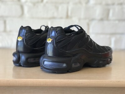 Nike Air Max Plus Triple Black Running Shoes Sneakers 604133