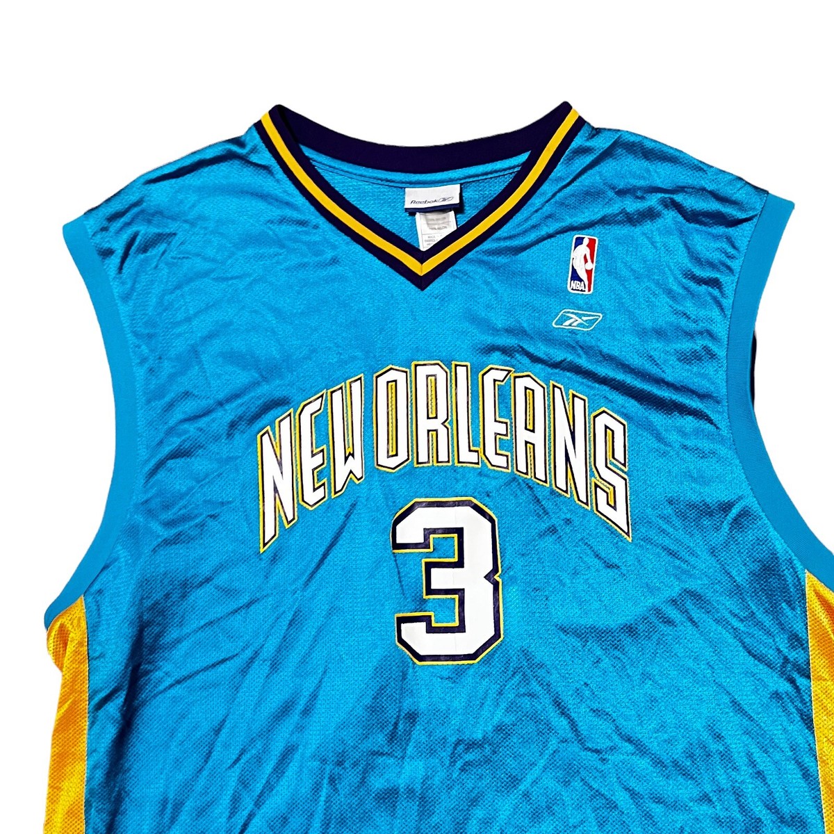 ウェア NBA New Orleans hornets Chris Paul Chris Paul CP3 New Orleans Hornets Teal Mardi Gras Reebok