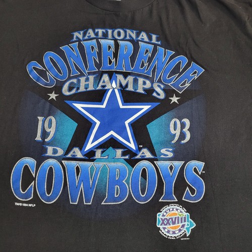 Vtg Starter Dallas Cowboys 1993 National Conference Champs T-Shirt XL - Picture 2 of 9