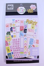 NEW The Happy Planner Sticker Sheet Book Calendar LIFE IS A PARTY 624 Pieces