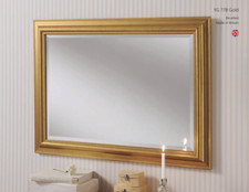 Yearn Glass Bevelled Framed Mirror Gold 61cm x 76cm
