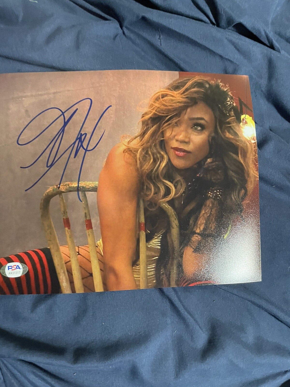 Alicia Fox WWE Signed Photo 8x10 PSA