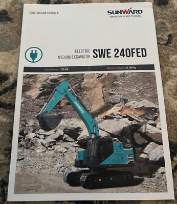 Sunward SWE 240FED Electric Medium Excavator Brochure FCCA25