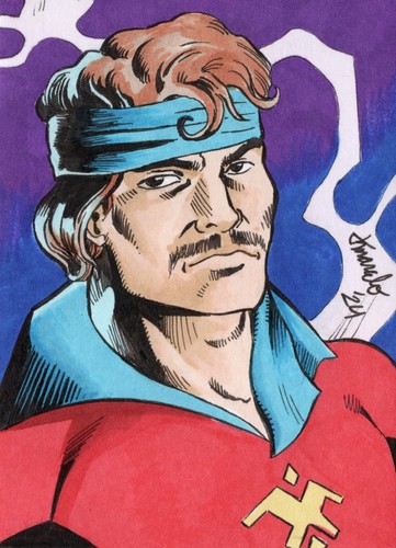 ORIGINAL Starjammers Corsair 1/1 ACEO Sketchkarte Cartoon Comic Fan Art - Bild 1 von 3