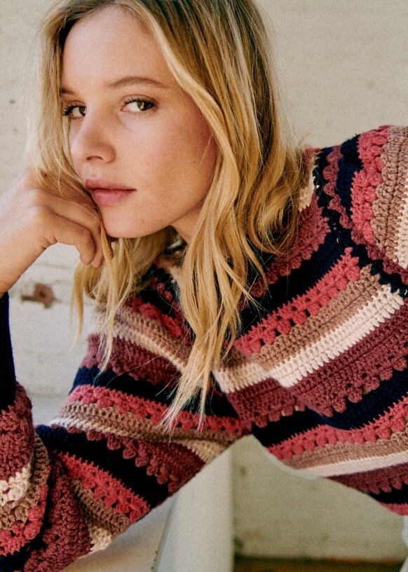 SEZANE ADELIN SWEATER - SÉZANE X SEA NY MULTICOLOR SIZE