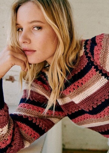 SEZANE ADELIN PULLOVER - SÉZANE X SEA NY MEHRFARBIG GRÖSSE MEDIUM - Bild 4 von 9