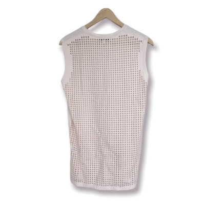 IRO Kia Perforated Back Tank Top Ecru