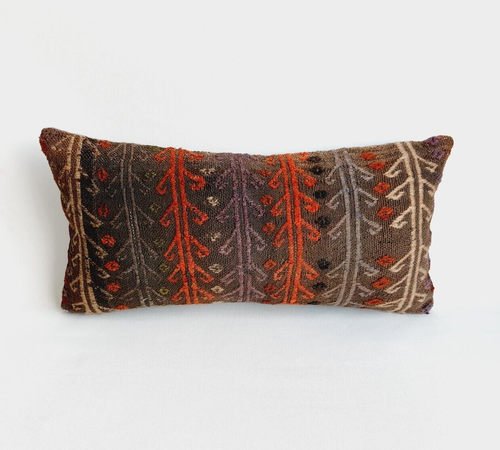 Kilim Pillow Cover, 12x24 in, Decorative Pillow, Turkish Pillow, Ethnic Pillow - Picture 8 of 9