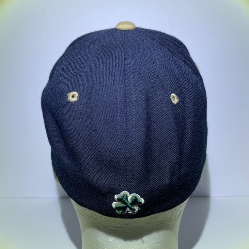 Notre Dame Irish Zephyr Baseball Cap Size 7 Blue Gold Shamrock Wool - Picture 3 of 6