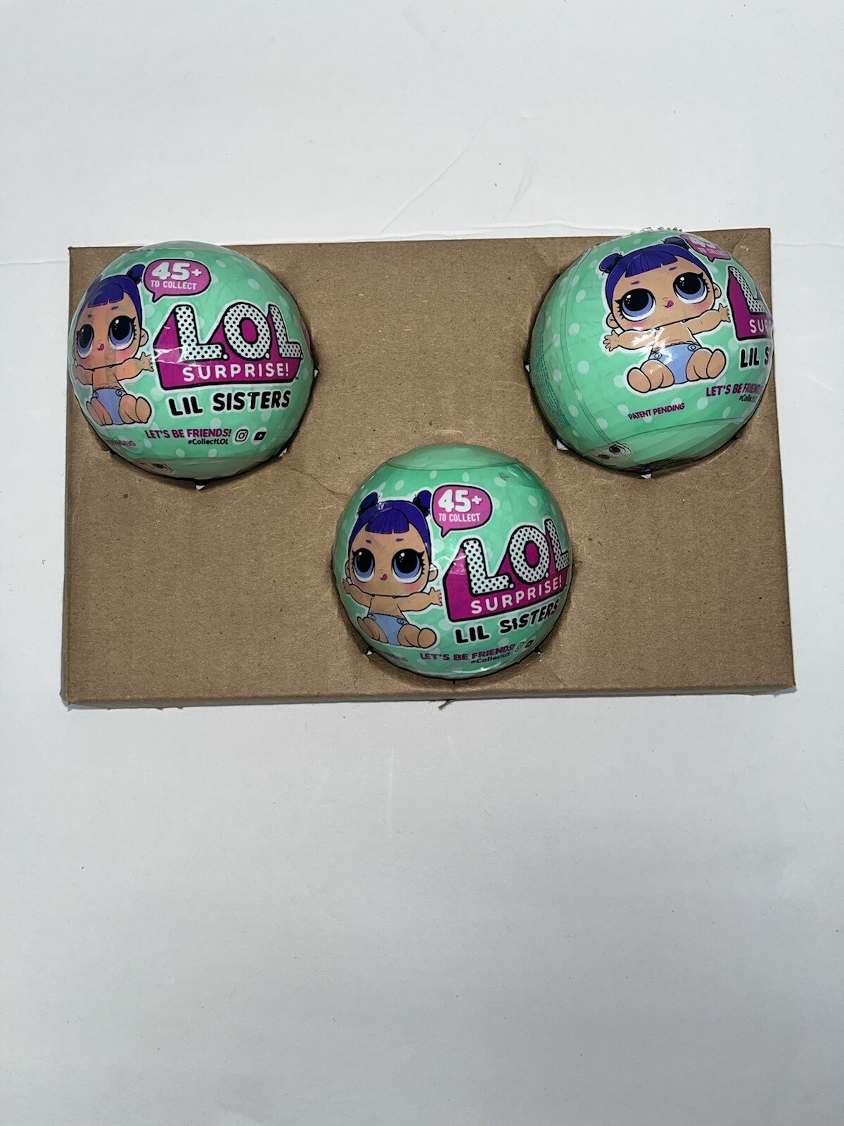 LOL Surprise! Lil Sisters Series 2, 7 Surprises - New, Sealed Pack Of 3