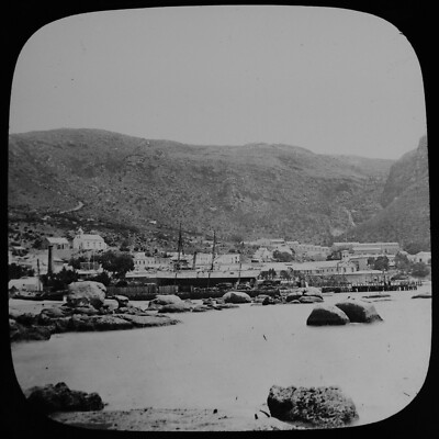 Magisches Laternendia SIMONS STADT UM 1895 VIKTORIANISCHES FOTO SÜDAFRIKA 