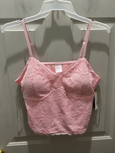 New!No Boundaries Pink Lace Tank. Size Juniors XL(15-17). Great For Layering! - 第 1/4 張圖片