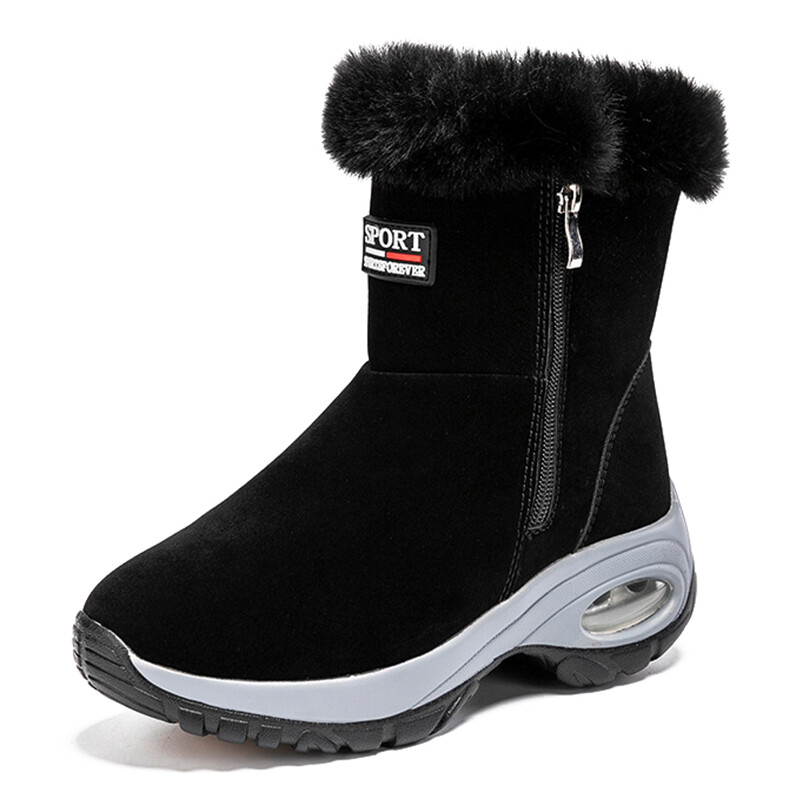 Womens Snow Boots Plush Lined Winter Boot Women Cushioning Waterproof