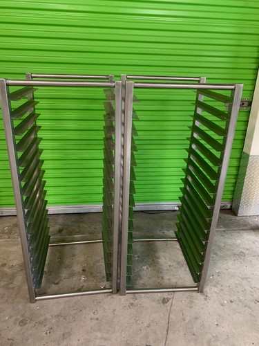 Lot of 2 Browse Turbo Air - Sheet Pan Racks Bun Tray Stainless Steel