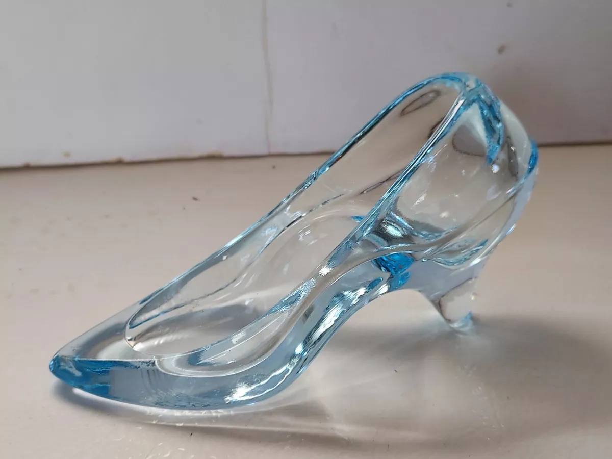 Vintage Ice Blue Glass Slipper 5