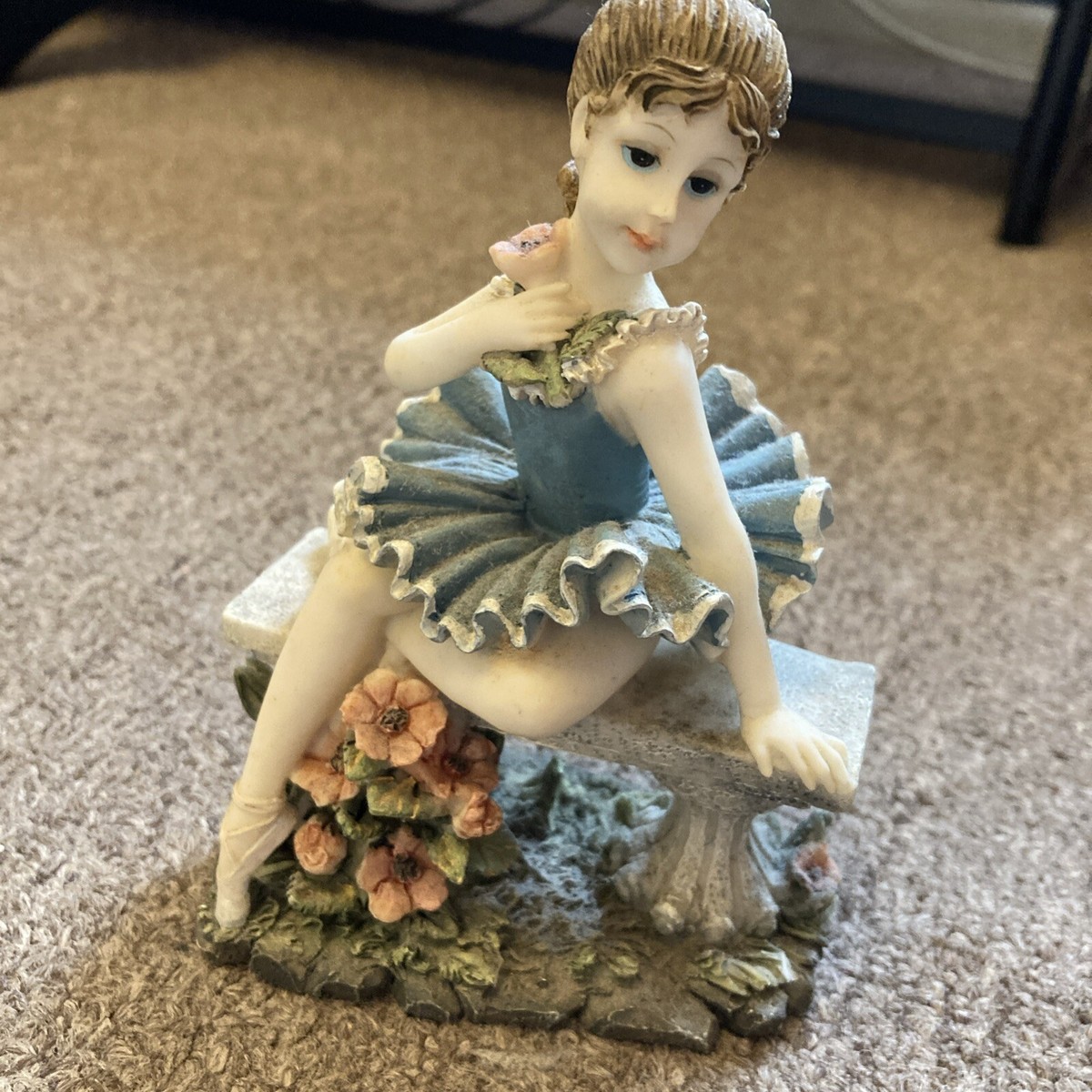 Montefiori Collection Vintage Figurine Ballerina Flowers H.K.S.99