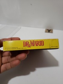 Dr Mario Authentic Nintendo Nes Game & Box Come With Plastic Protector