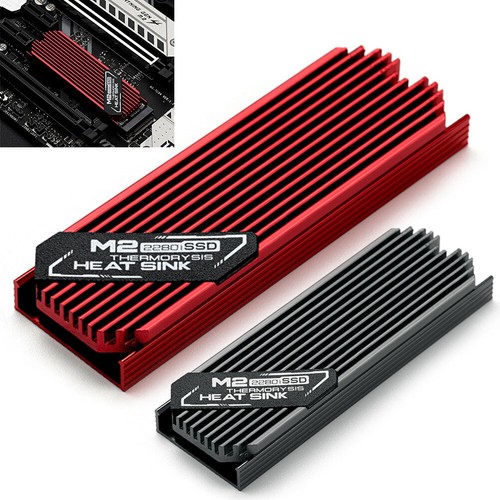M.2 Solid State Hard Disk Heatsink Heat Radiator for PCIE 2280 SSD (Red) - Afbeelding 6 van 9