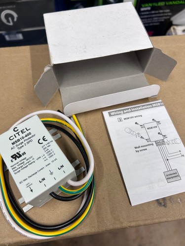 CITEL MSB10-400 MSB SERIES AC SURGE PROTECTOR 277V NEW IN BOX FREE SHIP ...