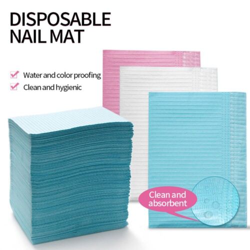 125Pcs Foldable Waterproof Tablecloths Disposable Clean Pads for Nails - Picture 1 of 17