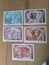 France Lot de 5 Enveloppes 1er Jour (FDC) Commémoratifs Célébrités 1961-65