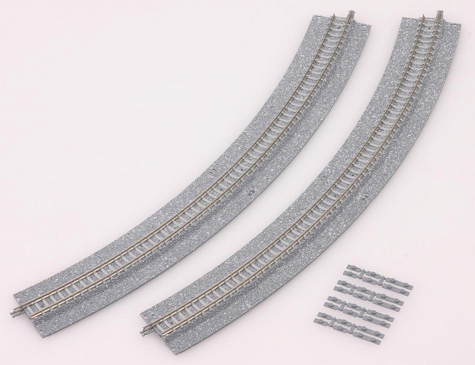 Tomytec 977714 - N 4 Tracks, Curved, With Wide Ballast, 45°, R 280 Mm -