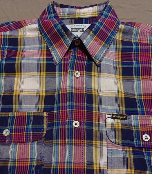 Men Wrangler Shirt Multicolor Cotton 34 / XS / 42