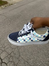 VANS Old Skool Checkerboard Blue/White Low To...
