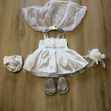 Build A Bear Workshop Retired Wedding Set Dress Shoes Veil Boutique Outfit BABW
