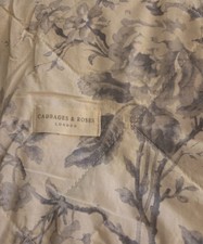 Cabbages & Roses London Alderey Quilted Gray White Floral Shams King 