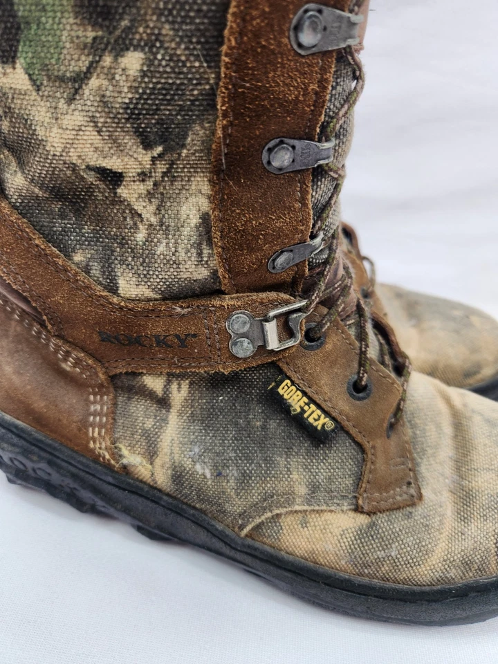 "Botas de serpiente de camuflaje de caza Rocky 7545 Big Tom GORE-TEX talla 10M 15"" de alto" Foto 4 de 4