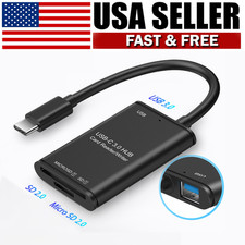 USB 3.0 Micro SD Memory Card Adapter USB C to SD Card Reader Writer OTG Adapter