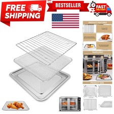 Gourmia 3-in-1 Dishrack & Basket Kit - Stainless Steel Essentials