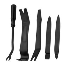 Trim Removal Tool for Auto, 5 Pcs Car Pry Tool Kit, Clip Fastener Black