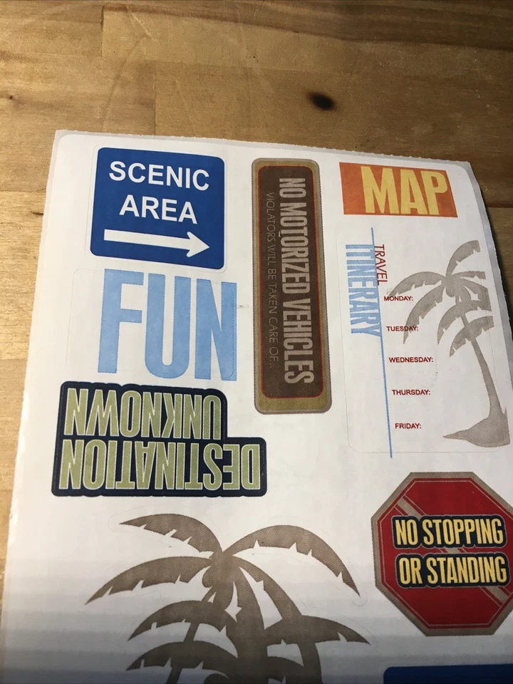 Heidi Swapp TRAVEL TRAILER VACATION  Stickers  2006 - Image 4 of 4