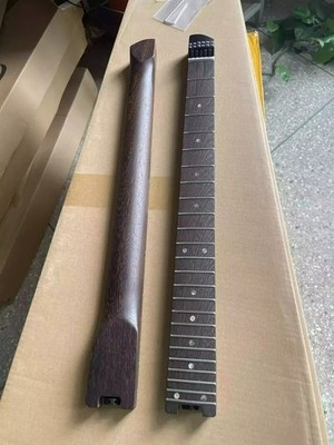 6 String Headless Wenge Guitar Neck 24 Frets Stainless Stringed Unfinished Neck