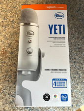 Blue Yeti USB Multi-Pattern Condenser Mic w/ Mute Button, Silver