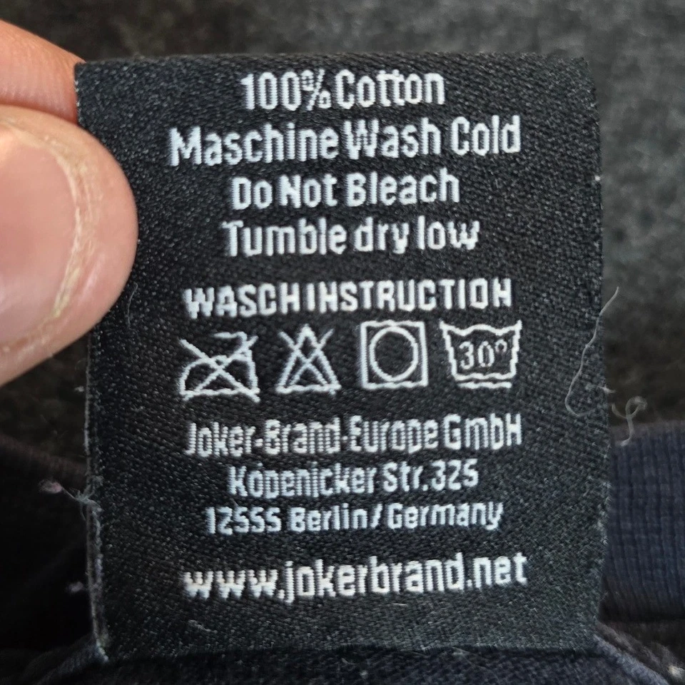 Camiseta De Colección Marca Joker Negra Gran Gráfica Algodón Cuello Redondo Chicana Talla XXL Foto 4 de 4