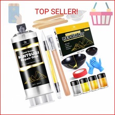 Kintsugi Repair Kit, Upgraded Food Safe Gold  Silver Kintsugi Kit for Broken Ce