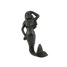 Mermaid Hook Cast Iron Black 6 In.