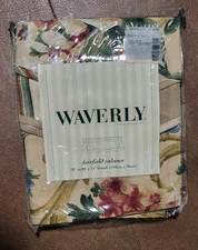 WAVERLY Fairfield Scalloped Valance Chianti Champagne 78 X 14 NWOT
