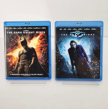 Lot of 2 Batman Movies - The Dark Knight and The Dark Knight Rises Blu Ray