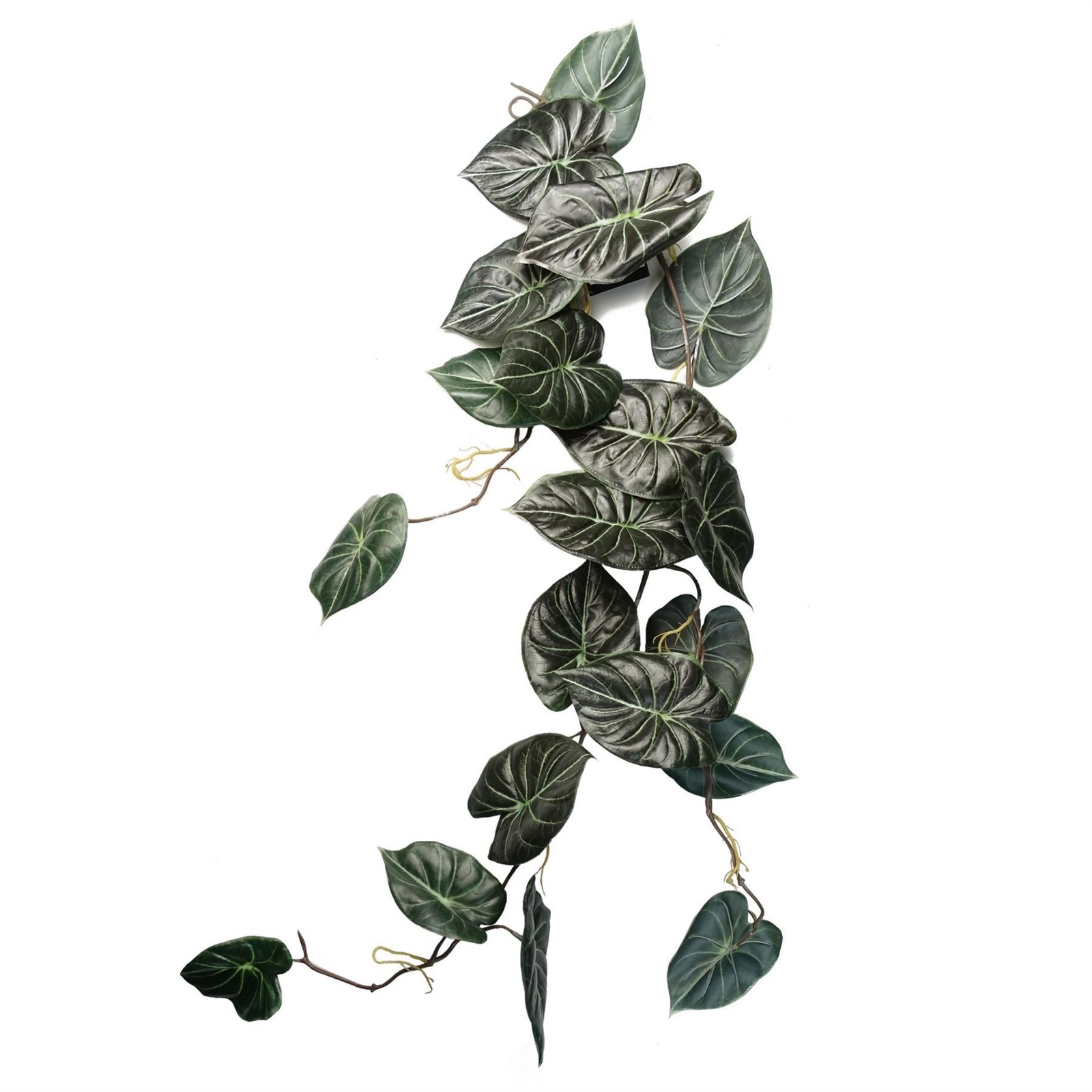 Leaf Unisex Green 120Cm Artificial Hanging Trailing Plant Alocasia Dragon Scale Dark In - Image 2