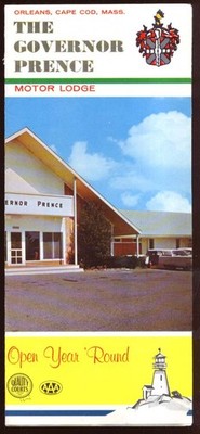 Governor Prence Motor Lodge Orleans MA folder 1950s