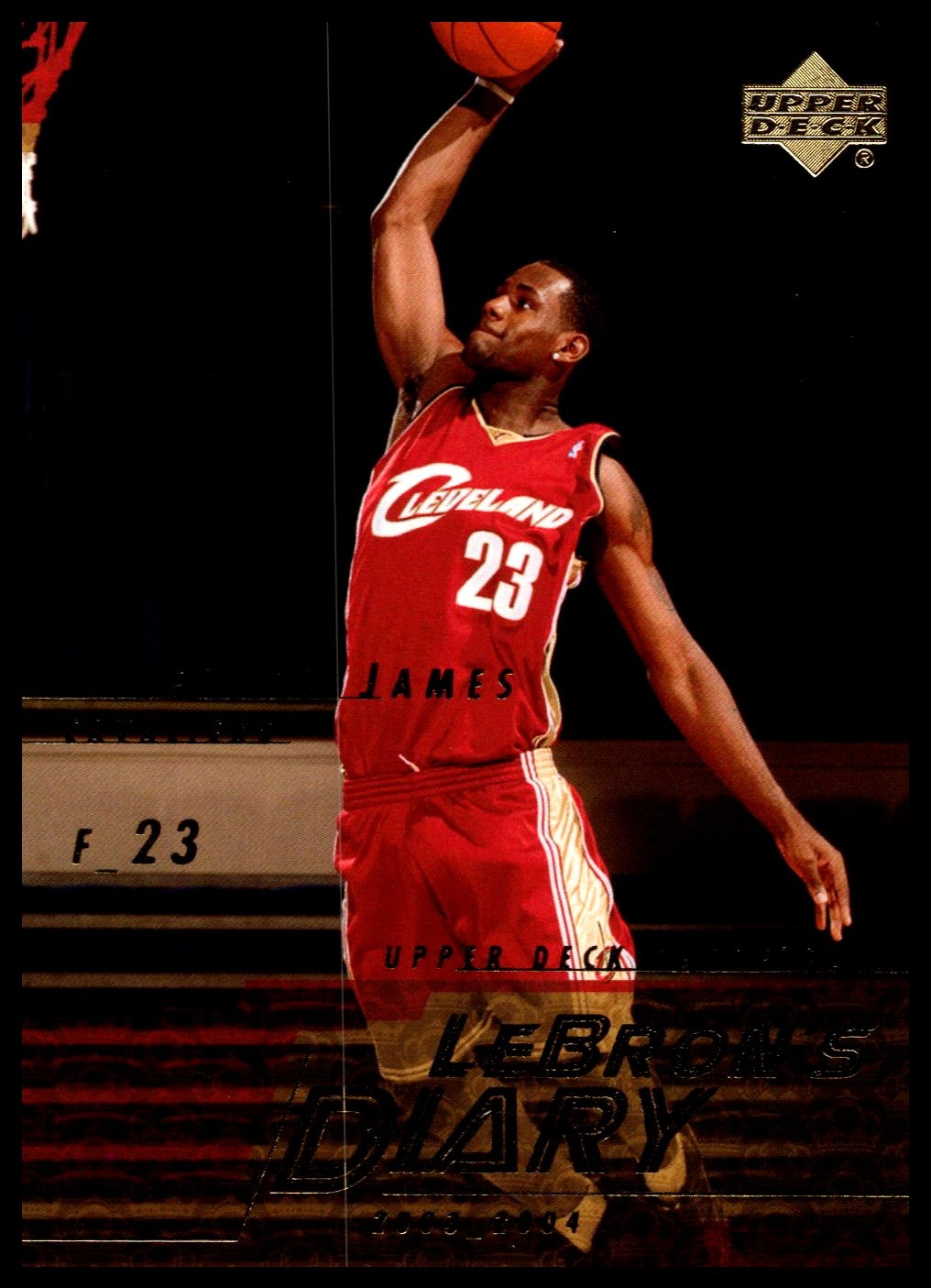 2003-04 Upper Deck #LJ15 LeBron James LeBron's Diary