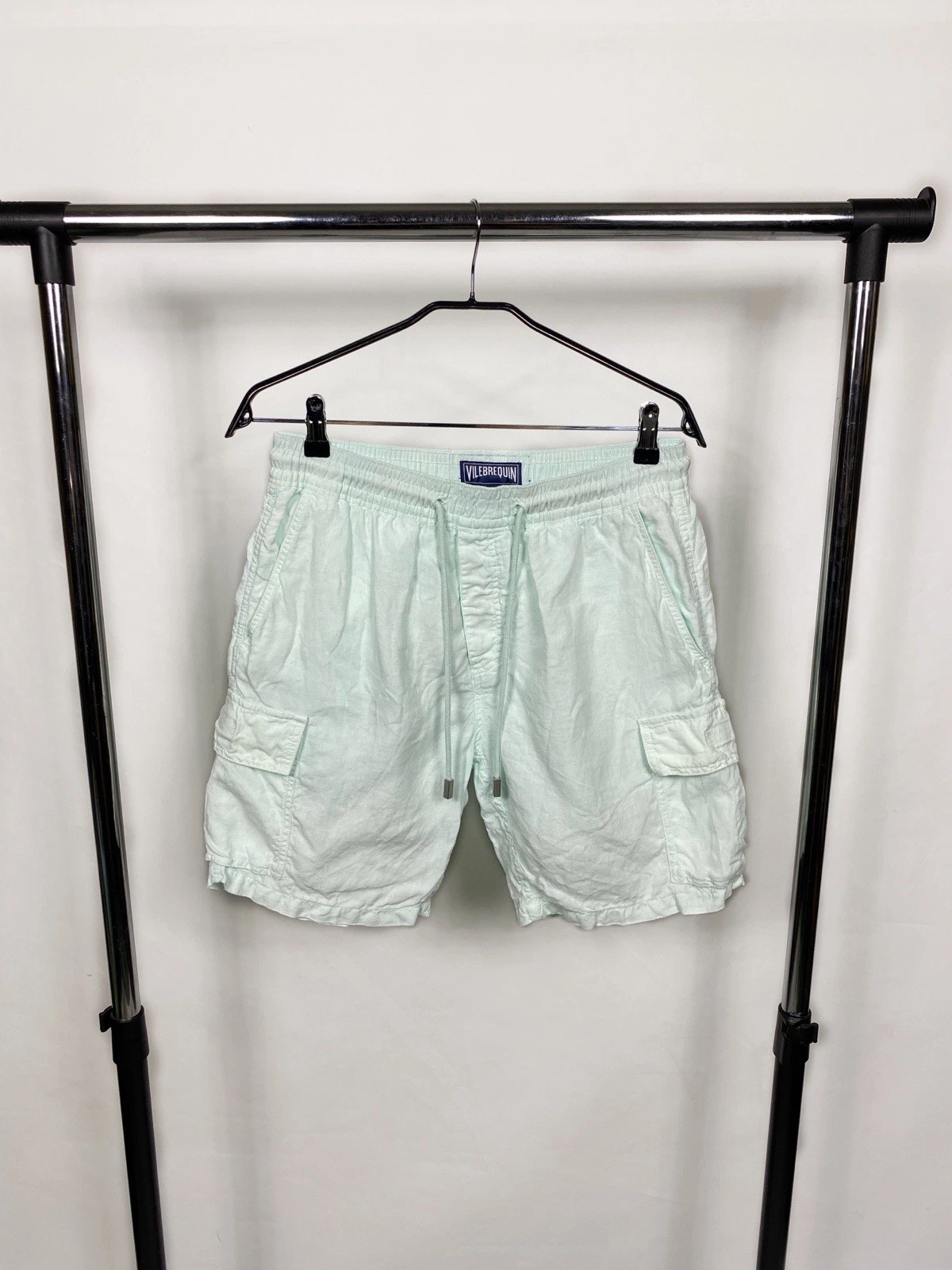 Vilebrequin Cargo Shorts Mens Medium Relaxed Fit Casual Linen Summer