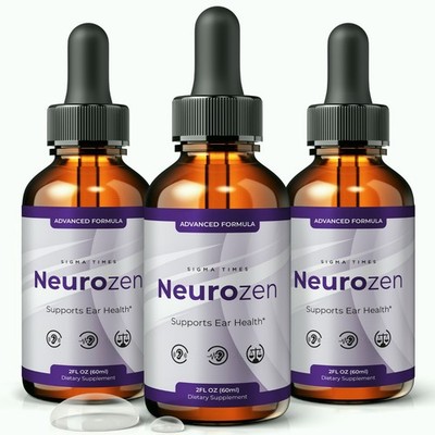 NeuroZen Drops - Neuro Zen Advanced Ear Health and Hearing Support - 3 Pack