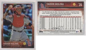 2015 Topps Chrome Prism Refractor Yadier Molina #25